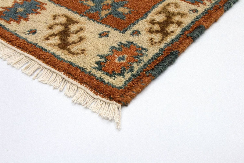 Alfombra oriental - 119 x 63 cm - naranja