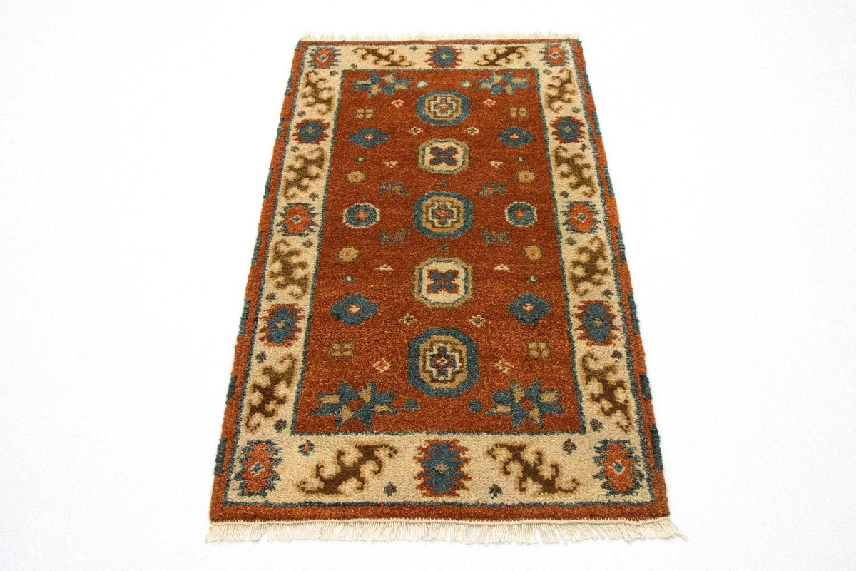 Alfombra oriental - 119 x 63 cm - naranja