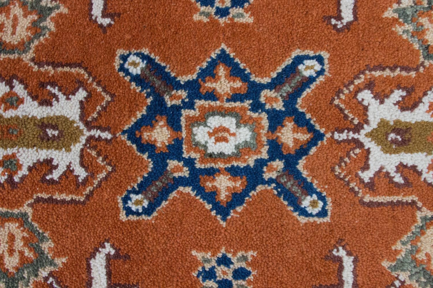 Alfombra oriental - 126 x 62 cm - óxido