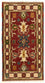 Alfombra oriental - 124 x 67 cm - rojo