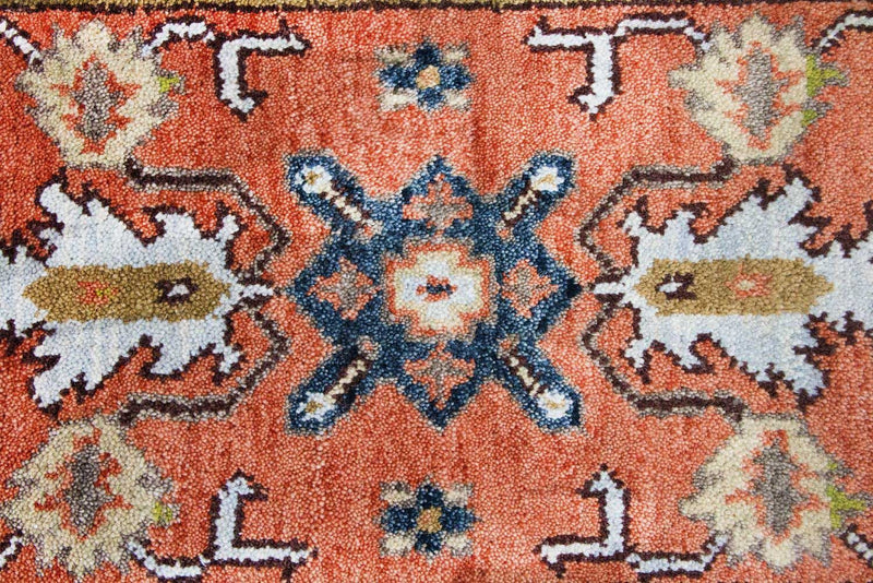 Alfombra oriental - 123 x 65 cm - naranja