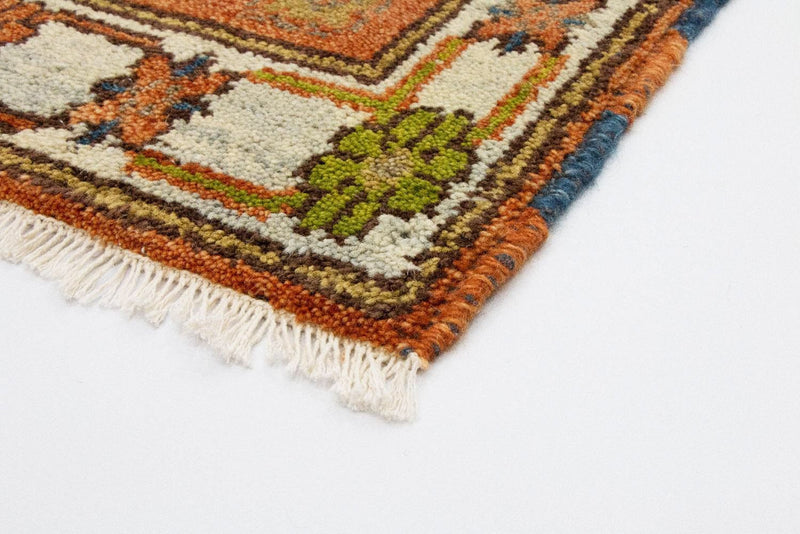 Alfombra oriental - 123 x 65 cm - naranja