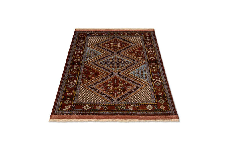 Alfombra afgana - 148 x 118 cm - marrón