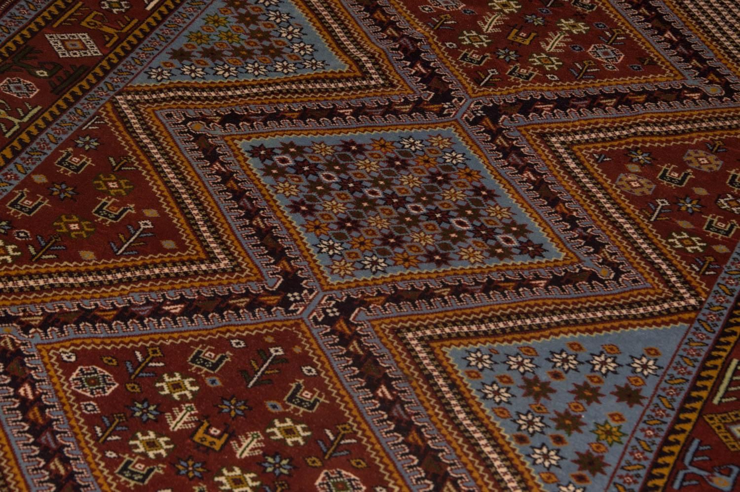 Alfombra afgana - 148 x 118 cm - marrón
