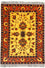 Alfombra afgana - Hatschlu - 201 x 155 cm - amarillo