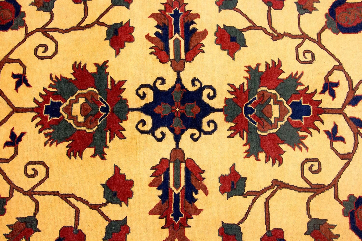 Alfombra afgana - Hatschlu - 201 x 155 cm - amarillo