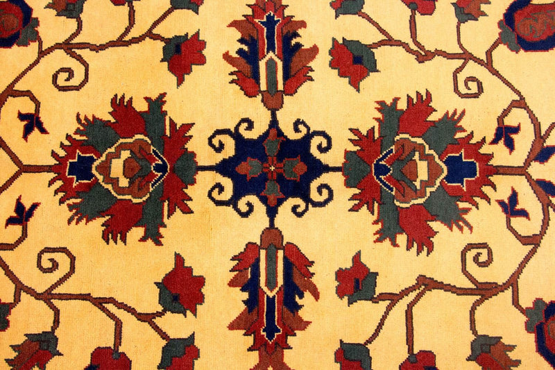 Alfombra afgana - Hatschlu - 201 x 155 cm - amarillo