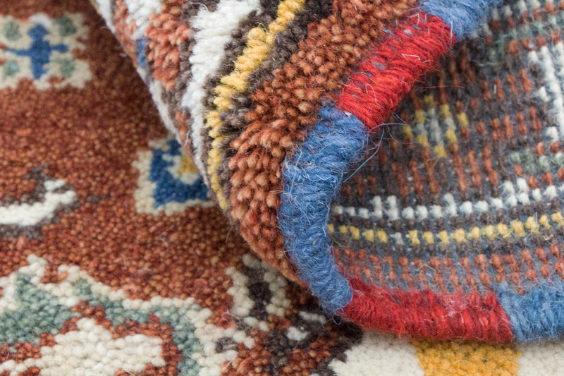 Alfombra oriental - 92 x 61 cm - marrón