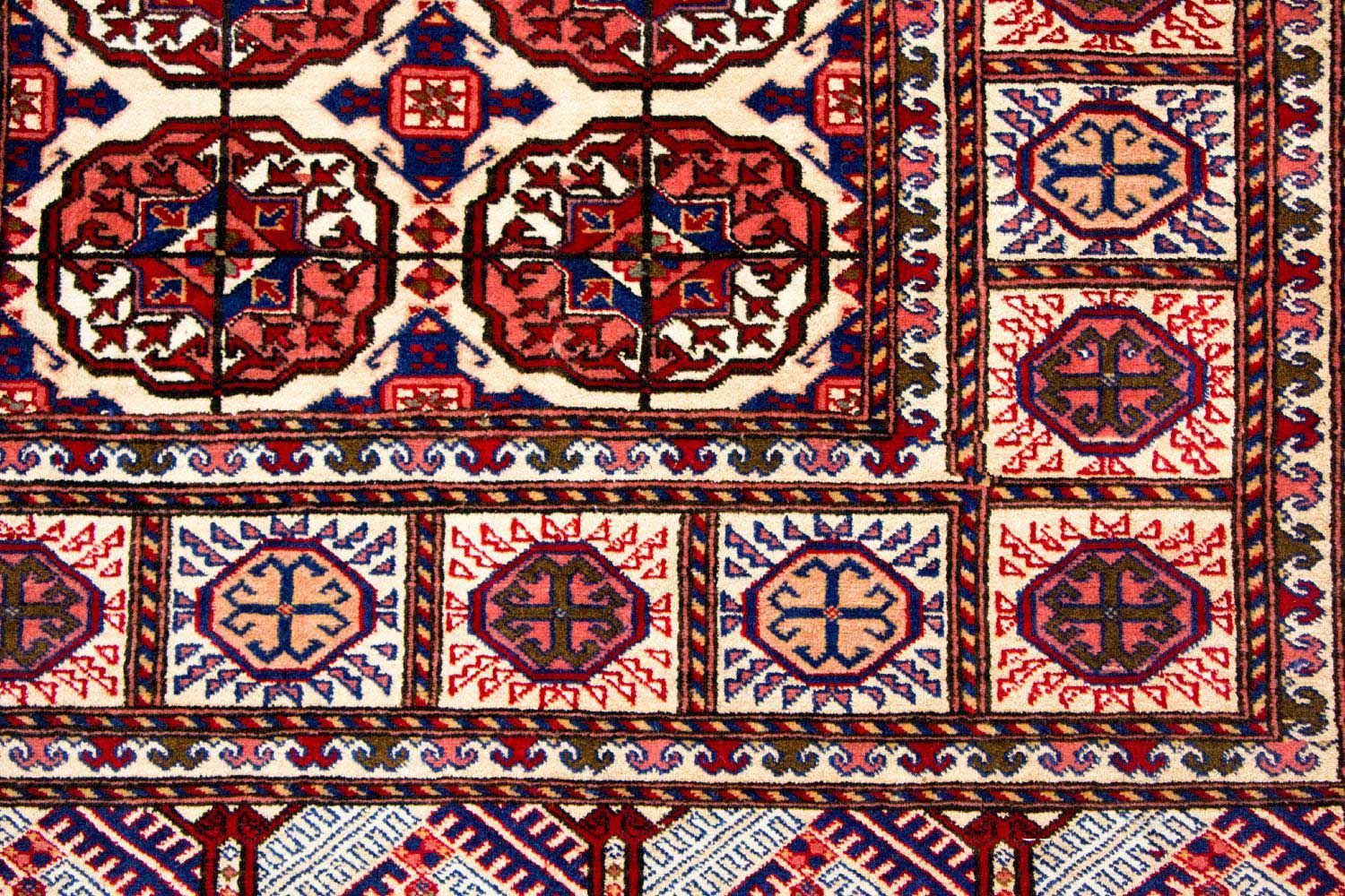 Alfombra de pasillo Alfombra de seda - Seda afgana - 284 x 82 cm - rojo