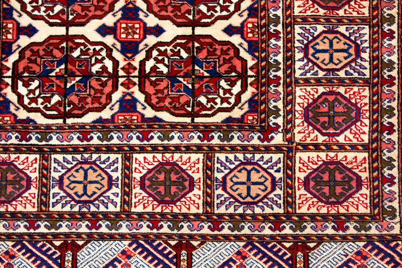 Alfombra de pasillo Alfombra de seda - Seda afgana - 284 x 82 cm - rojo