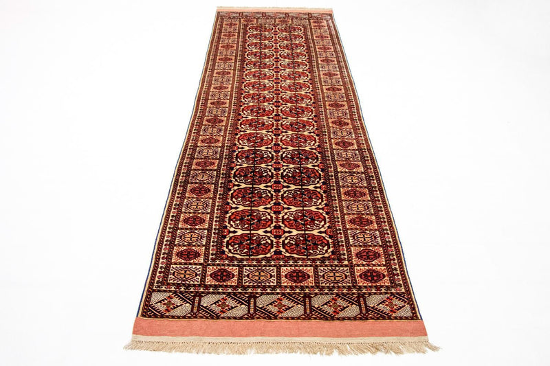Alfombra de pasillo Alfombra de seda - Seda afgana - 284 x 82 cm - rojo