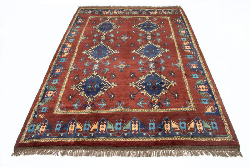 Alfombra afgana - Kunduz - 294 x 211 cm - rojo