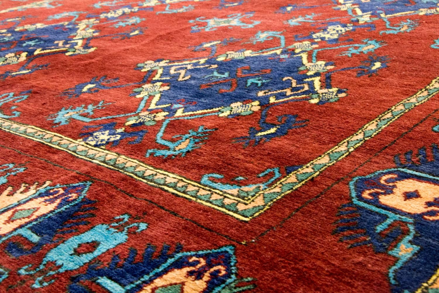 Alfombra afgana - Kunduz - 294 x 211 cm - rojo