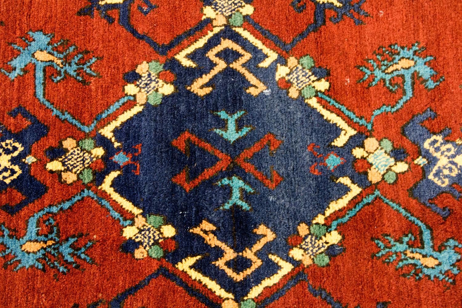 Alfombra afgana - Kunduz - 294 x 211 cm - rojo