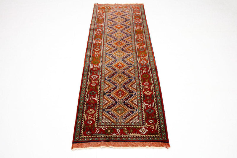 Alfombra de pasillo Alfombra afgana - 194 x 75 cm - rojo