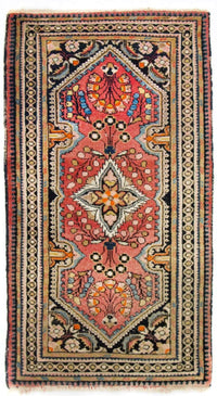 Alfombra persa - Nómada - 126 x 66 cm - rojo