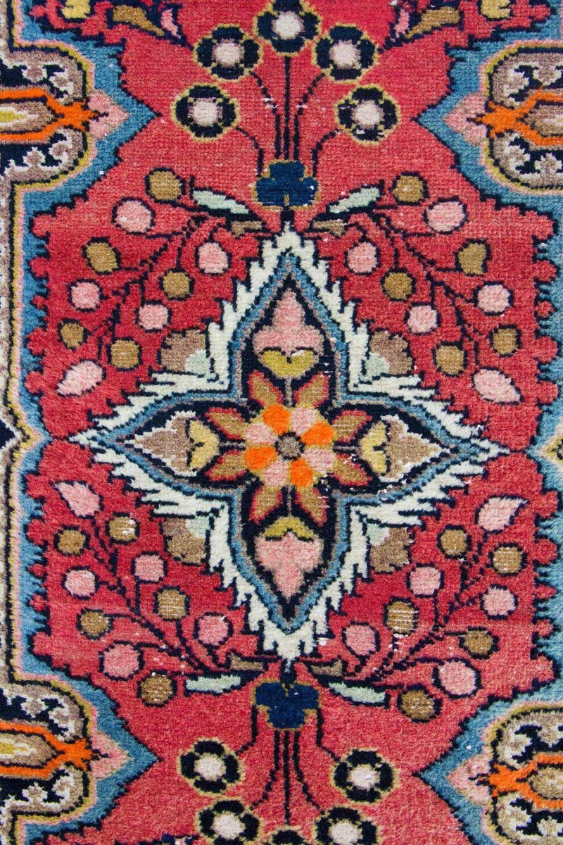 Alfombra persa - Nómada - 126 x 66 cm - rojo