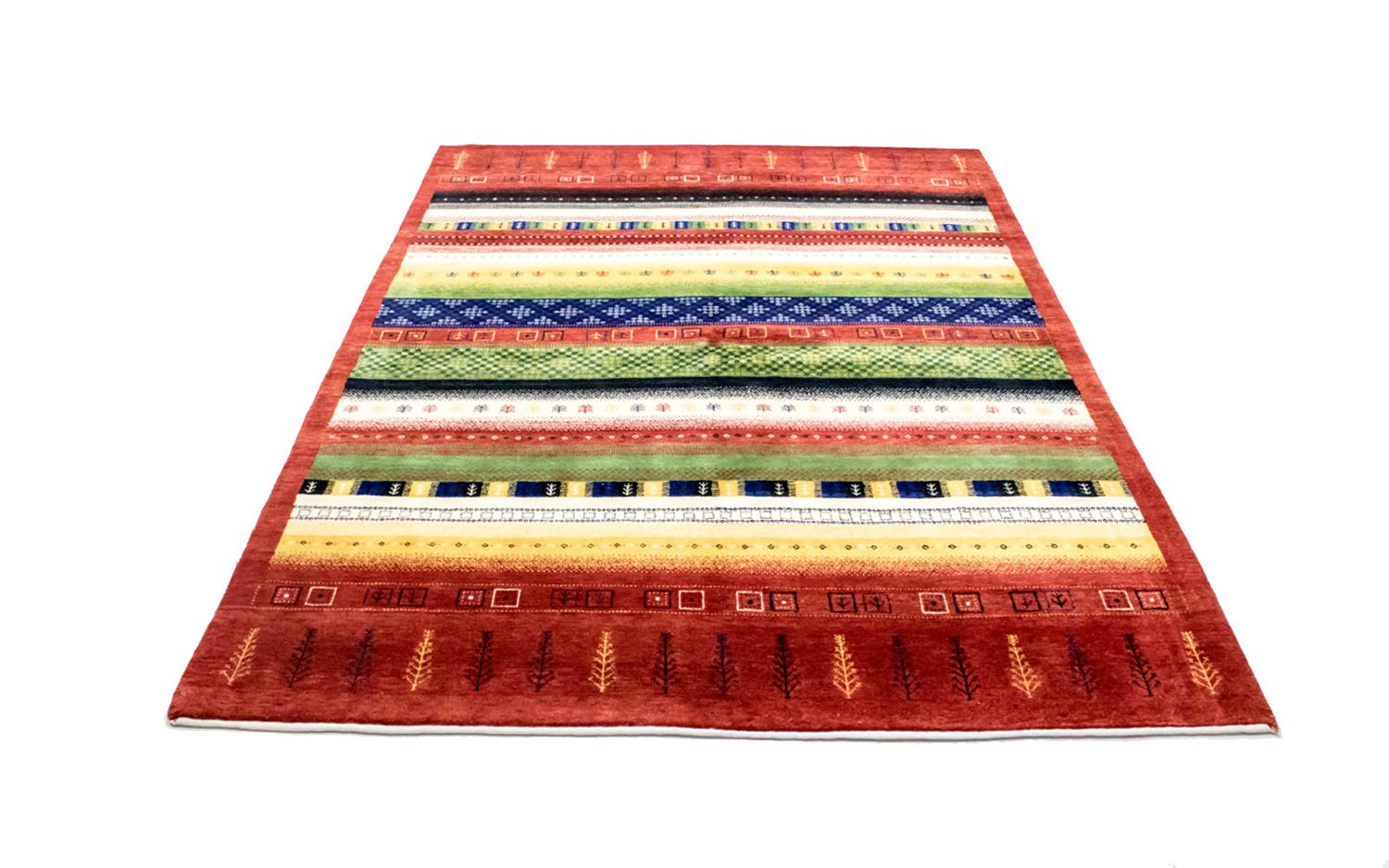 Alfombra Gabbeh - Loribaft Persa - 241 x 172 cm - colorido