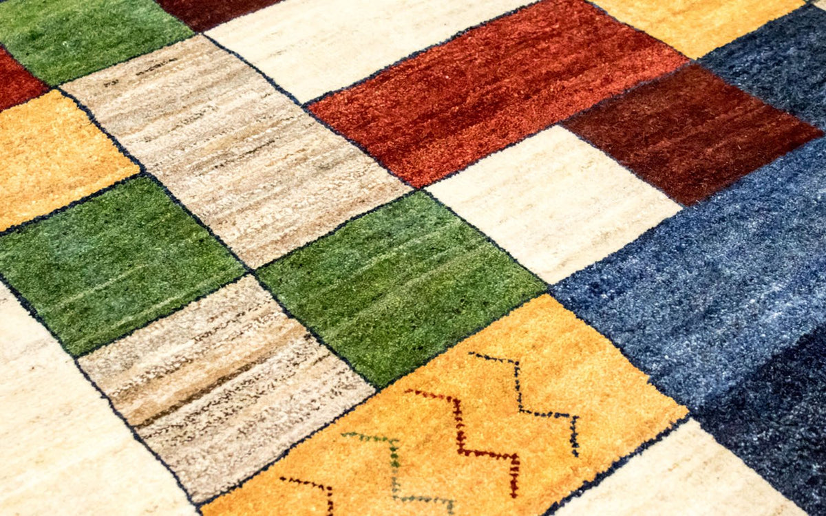 Alfombra Gabbeh - Loribaft Persa - 249 x 175 cm - colorido