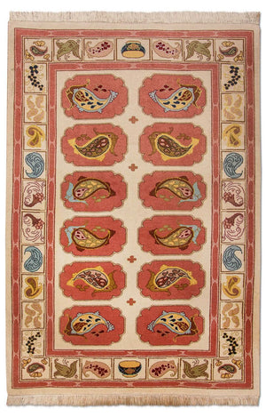 Alfombra Persa - Tabriz - Real - 109 x 99 cm - multicolor
