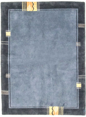 Alfombra de Nepal - 234 x 170 cm - azul claro