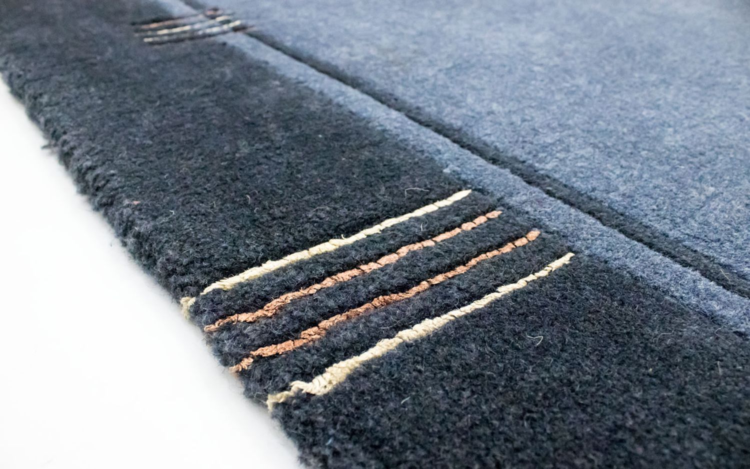 Alfombra de Nepal - 234 x 170 cm - azul claro