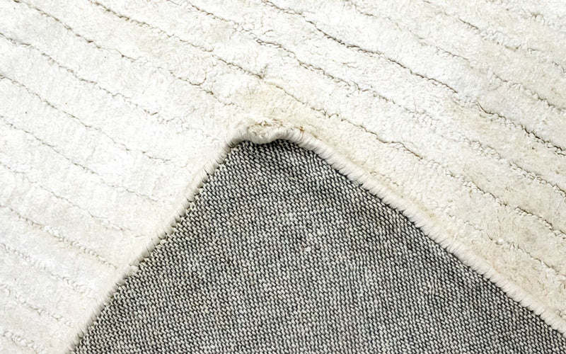 Alfombra de lana - 155 x 89 cm - beige