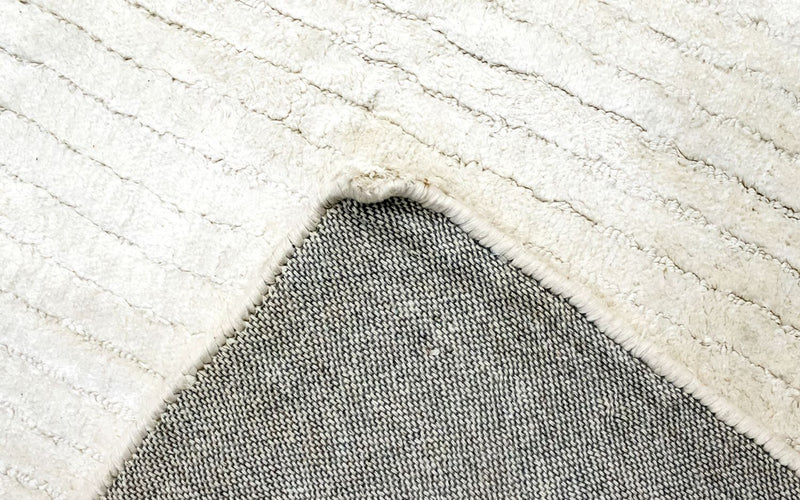 Alfombra de lana - 155 x 89 cm - beige