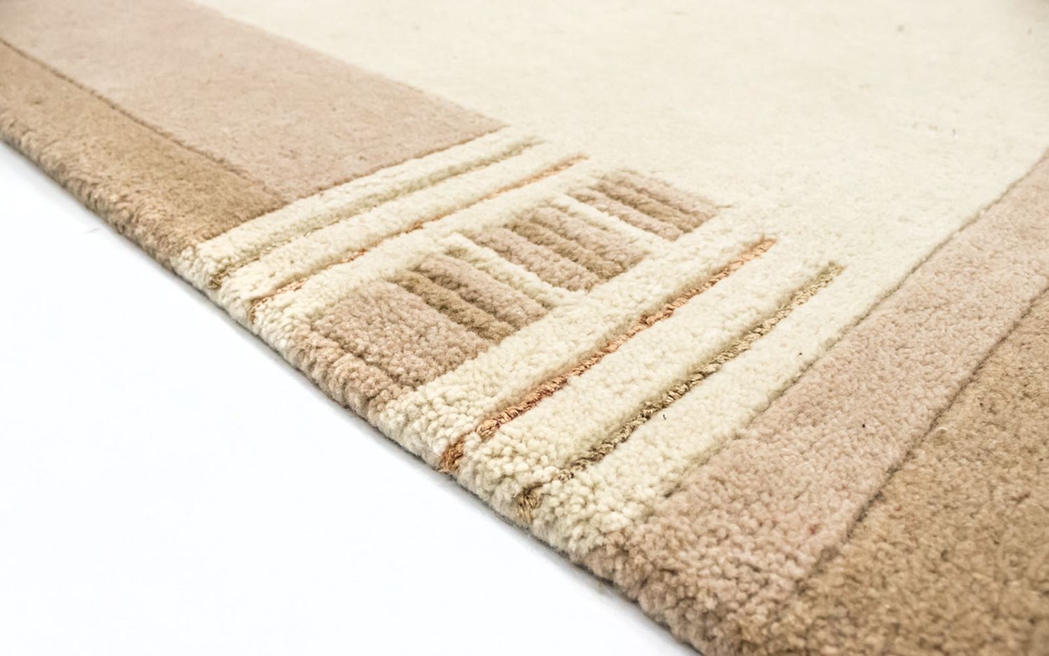Alfombra de Nepal - 241 x 175 cm - beige