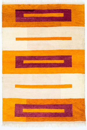 Alfombra Gabbeh - Indus - 197 x 140 cm - multicolor