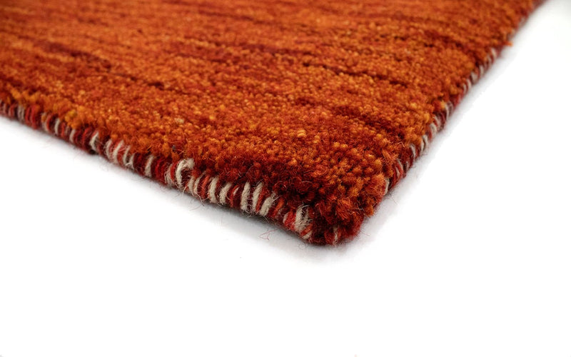 Alfombra de lana - 112 x 60 cm - óxido
