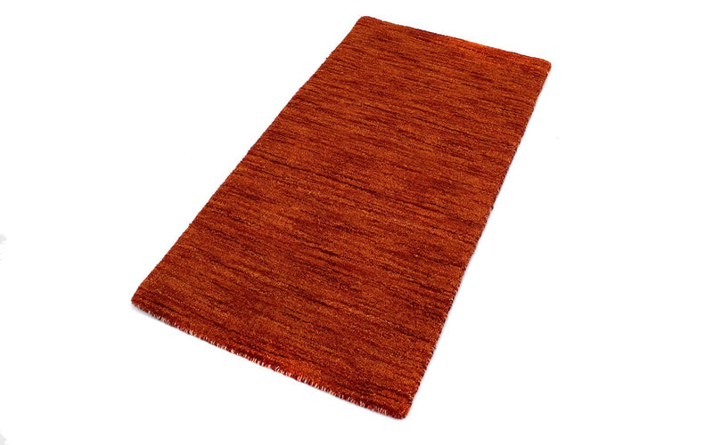 Alfombra de lana - 112 x 60 cm - óxido