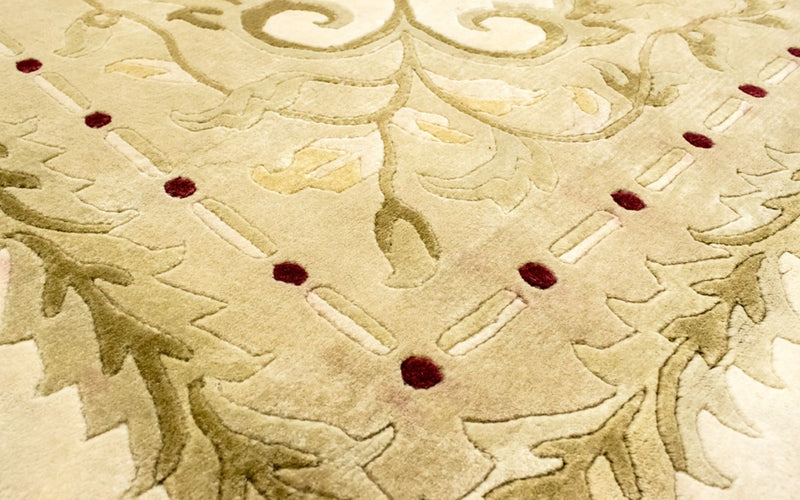 Alfombra de Nepal - 270 x 179 cm - amarillo
