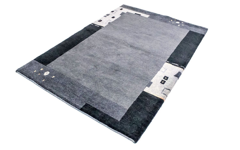 Alfombra de Nepal - 180 x 124 cm - plata
