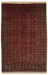Alfombra afgana - Bukhara - 191 x 123 cm - rojo claro