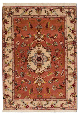 Alfombra Persa - Tabriz - Real - 147 x 104 cm - terracota