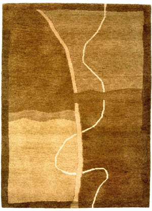 Alfombra Gabbeh - Indus - 199 x 145 cm - multicolor