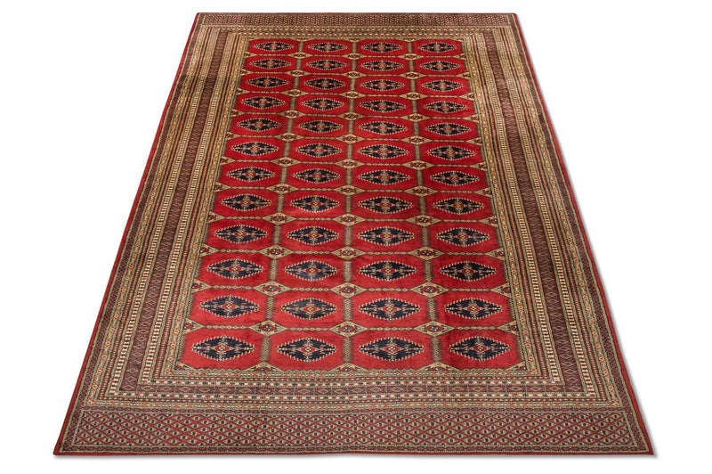 Alfombra afgana - Bukhara - 292 x 188 cm - rojo