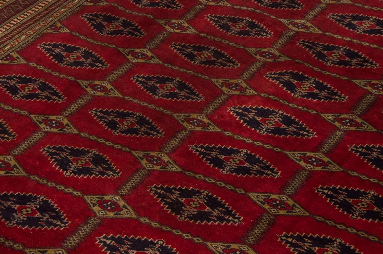 Alfombra afgana - Bukhara - 292 x 188 cm - rojo