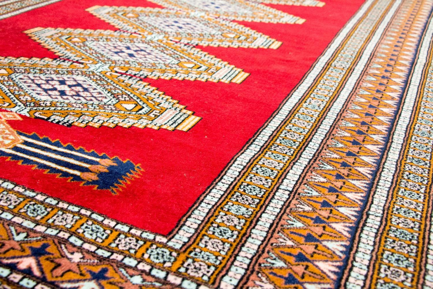 Alfombra afgana - Bukhara - 168 x 130 cm - rojo