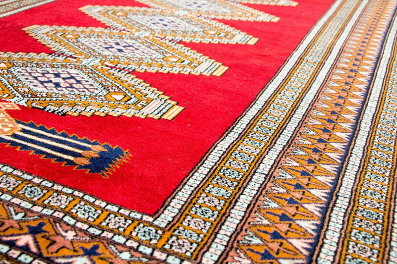 Alfombra afgana - Bukhara - 168 x 130 cm - rojo