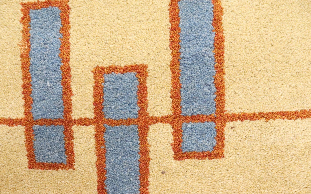 Alfombra de pasillo Alfombra Gabbeh - Indus - 298 x 80 cm - beige