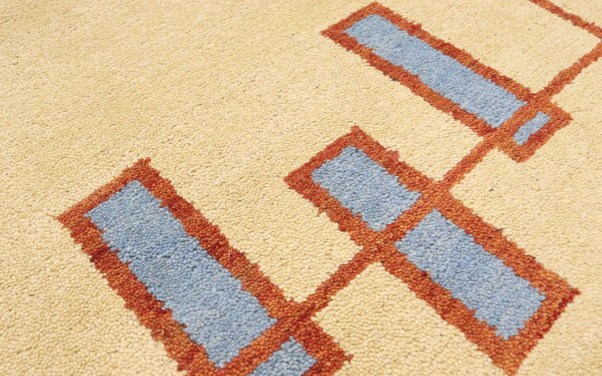 Alfombra de pasillo Alfombra Gabbeh - Indus - 294 x 80 cm - beige