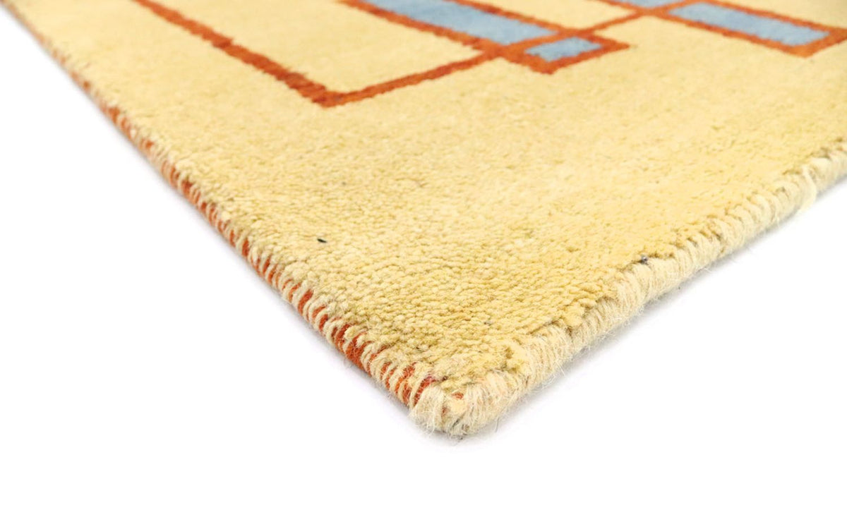 Alfombra de pasillo Alfombra Gabbeh - Indus - 294 x 80 cm - beige