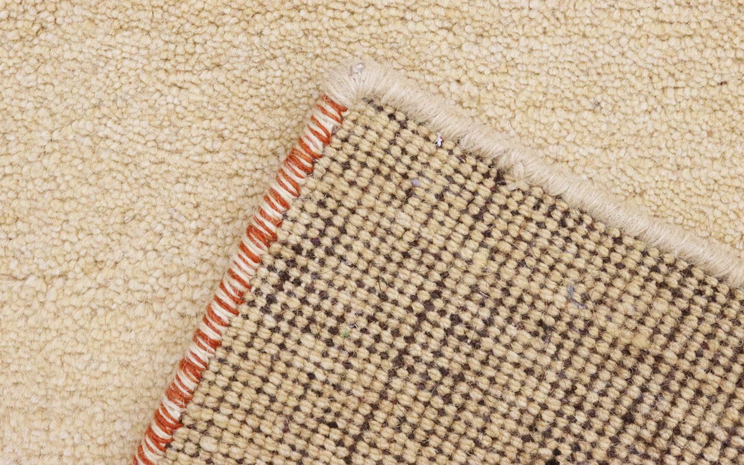 Alfombra de pasillo Alfombra Gabbeh - Indus - 294 x 80 cm - beige
