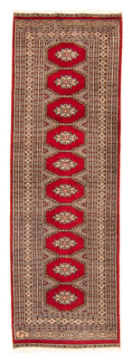 Alfombra de pasillo Alfombra Pakistani - 247 x 83 cm - rojo oscuro