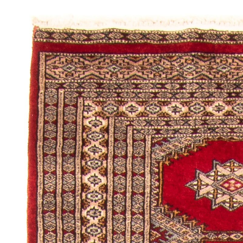 Alfombra de pasillo Alfombra Pakistani - 247 x 83 cm - rojo oscuro
