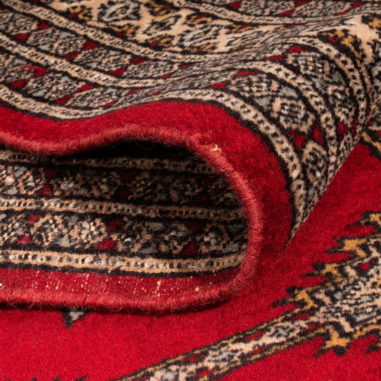 Alfombra de pasillo Alfombra Pakistani - 247 x 83 cm - rojo oscuro