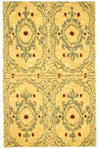 Alfombra de lana - 243 x 152 cm - amarillo