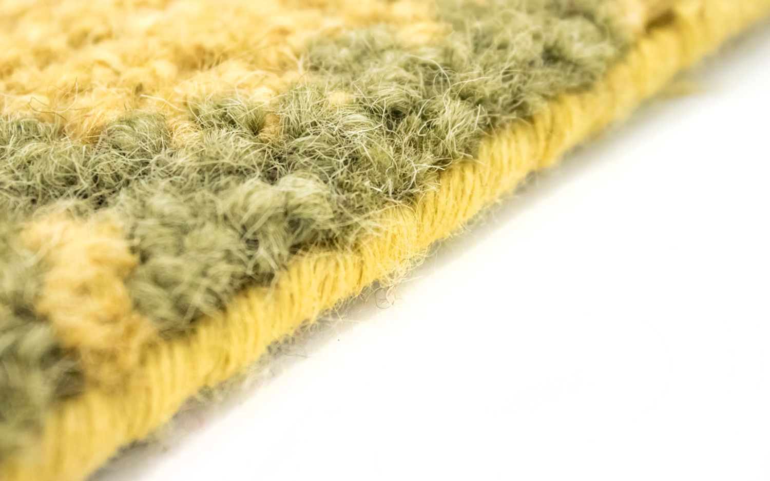 Alfombra de lana - 243 x 152 cm - amarillo